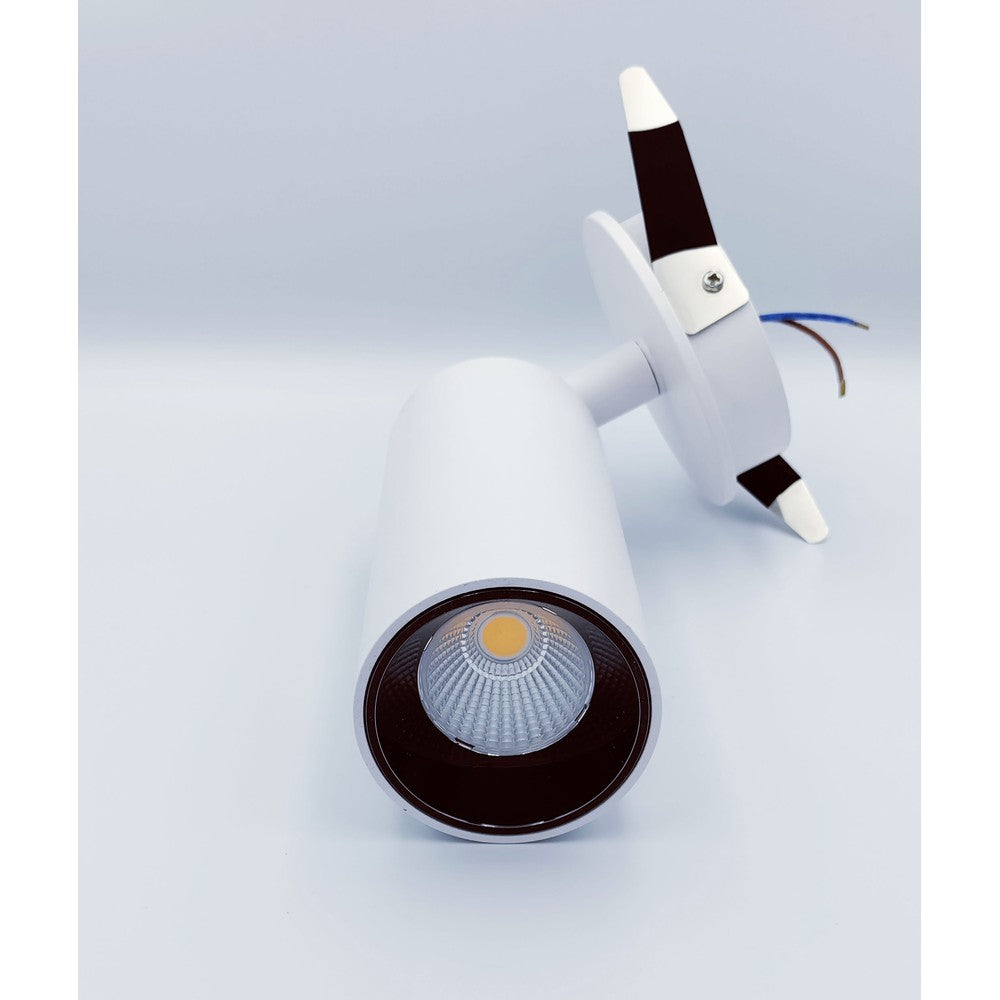 Dæmpbar hvid downlight spot - LEDlife 12W, Ø5,5 cm hul, Ø5,2 cm mål, RA 90, 230V, 1200lm
