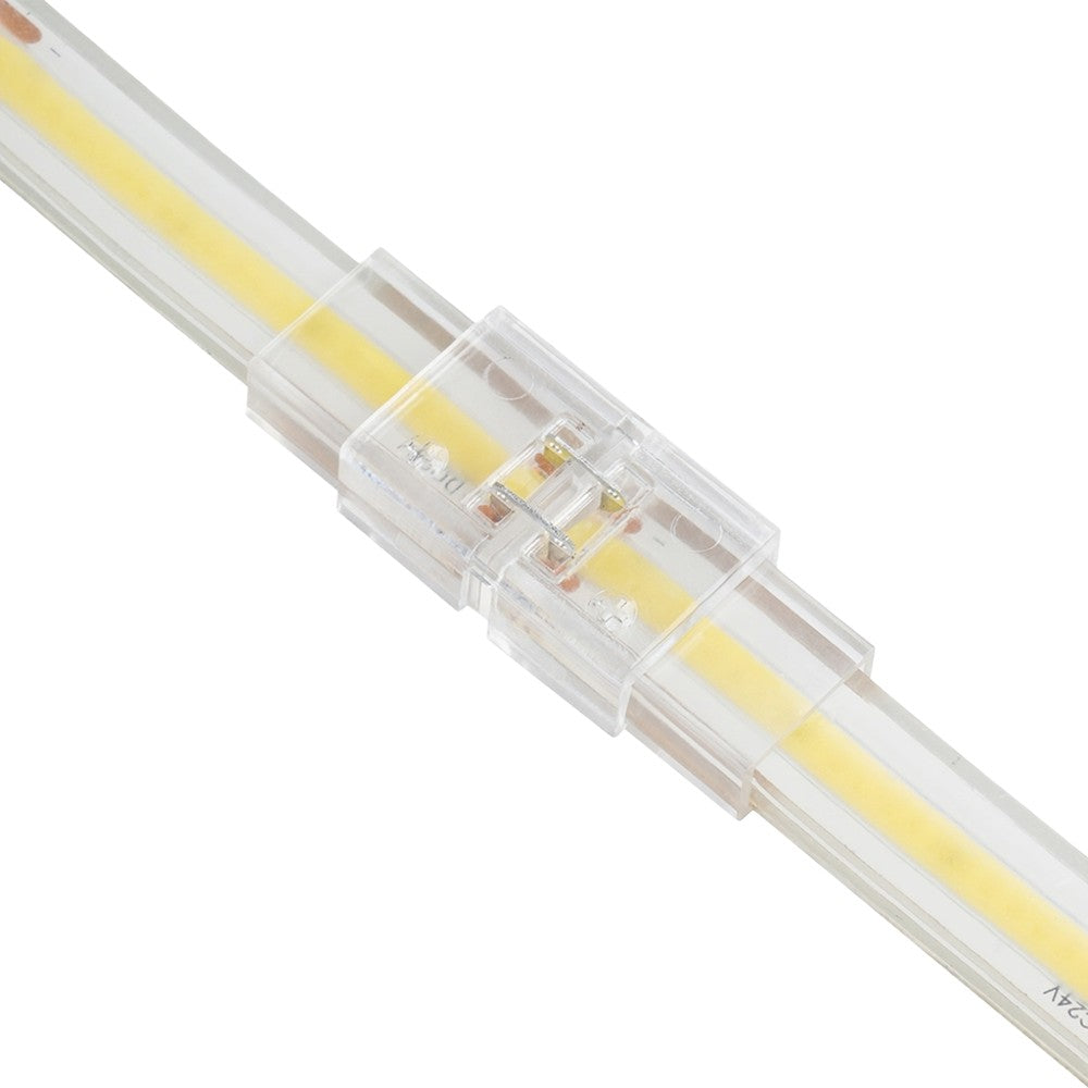 Vandtæt samler til LED strip - 8mm, enkeltfarvet, IP68, 5V-24V