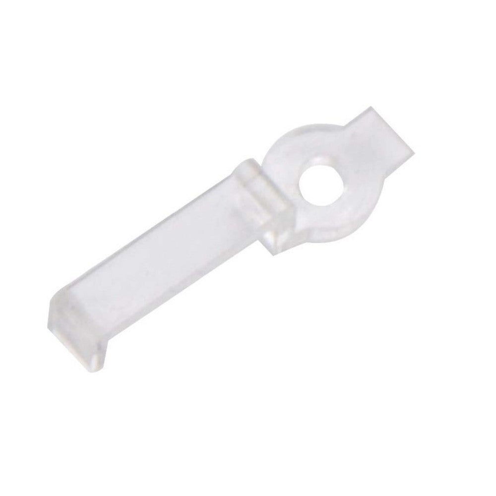 20 stk. klare monteringsklips til LED strip - 10mm, tilpasset til IP65 strips