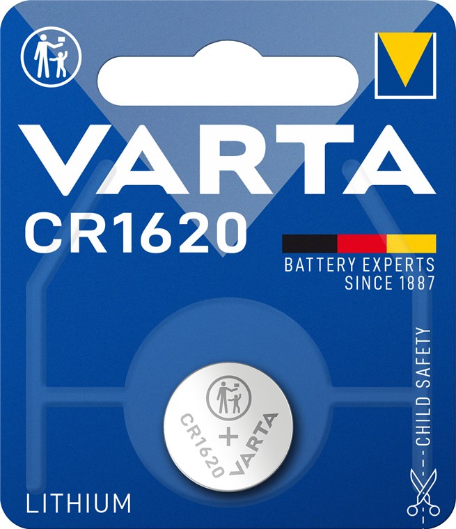 CR1620 Lithium knapcelle - 3V 60mAh (1 stk.)
