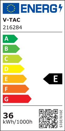V-Tac vandtæt LED-armatur 120 cm - 36W, 4320lm, RA80, IP65