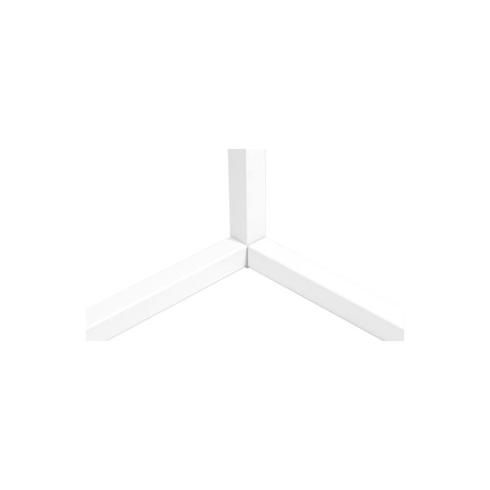 20 Watt hjørnelampe med RGB lys - Hvid, 140cm høj, fjernbetjening inkluderet
