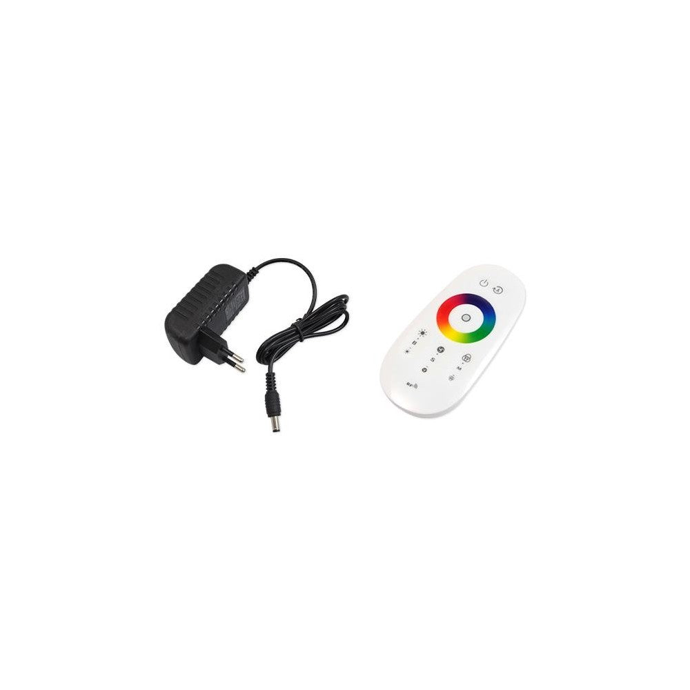 Sort 140cm høj RGB hjørnelampe med 20W effekt og fjernbetjening