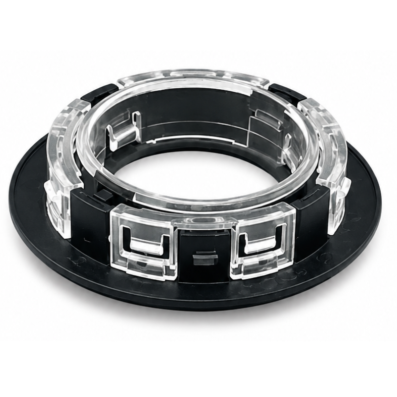 Daxtor EXO front til GU10 indbygningsspot IP21 – mat sort