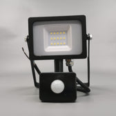 10W LED slim projektør m. sensor 4500K sort