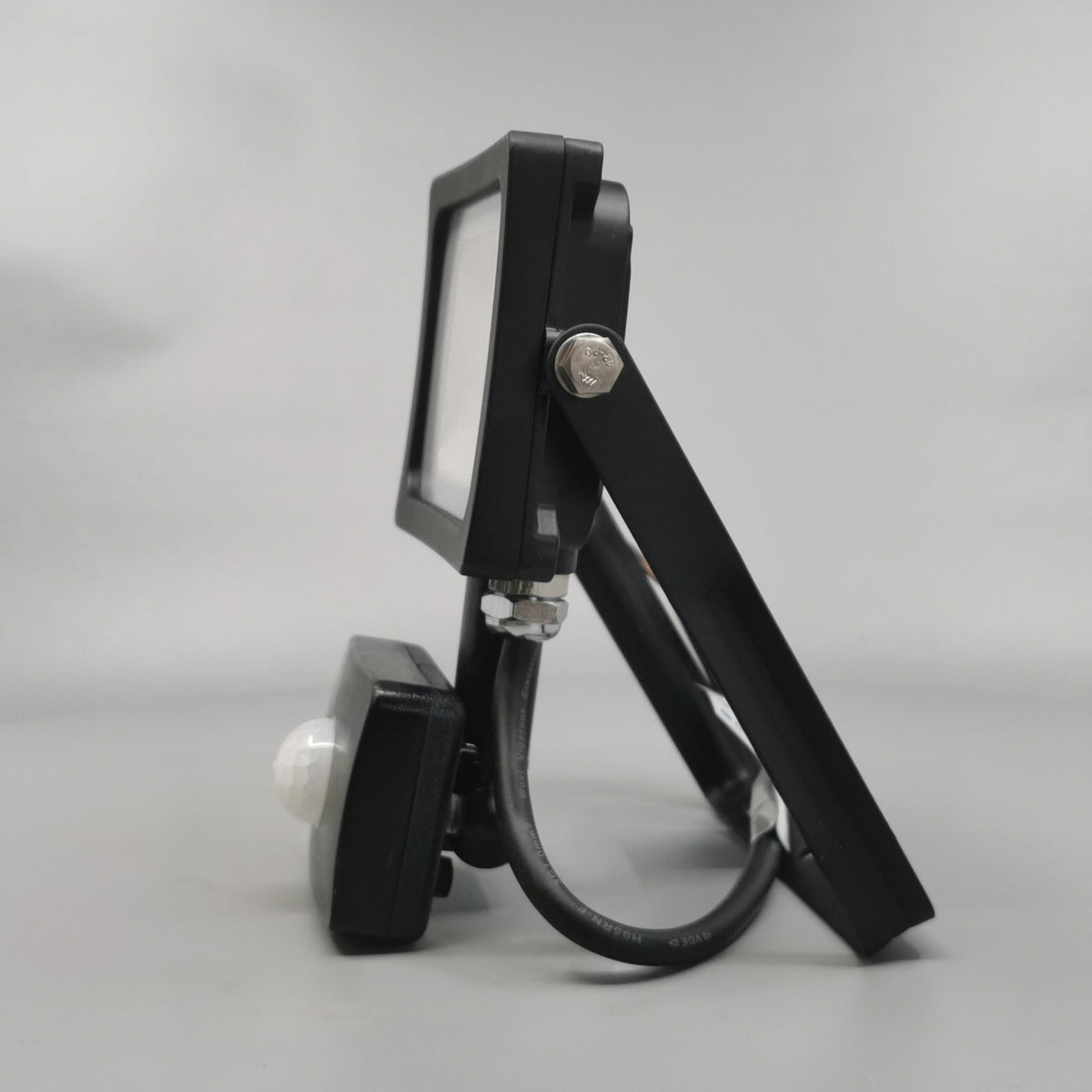 10W LED slim projektør m. sensor 4500K sort (360° frame 6)
