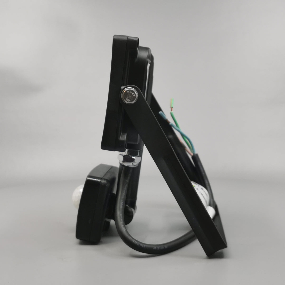 10W LED slim projektør m. sensor 4500K sort (360° frame 7)