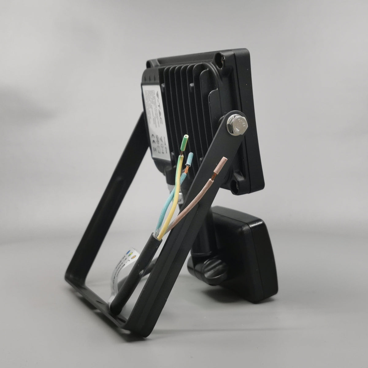 10W LED slim projektør m. sensor 4500K sort (360° frame 17)