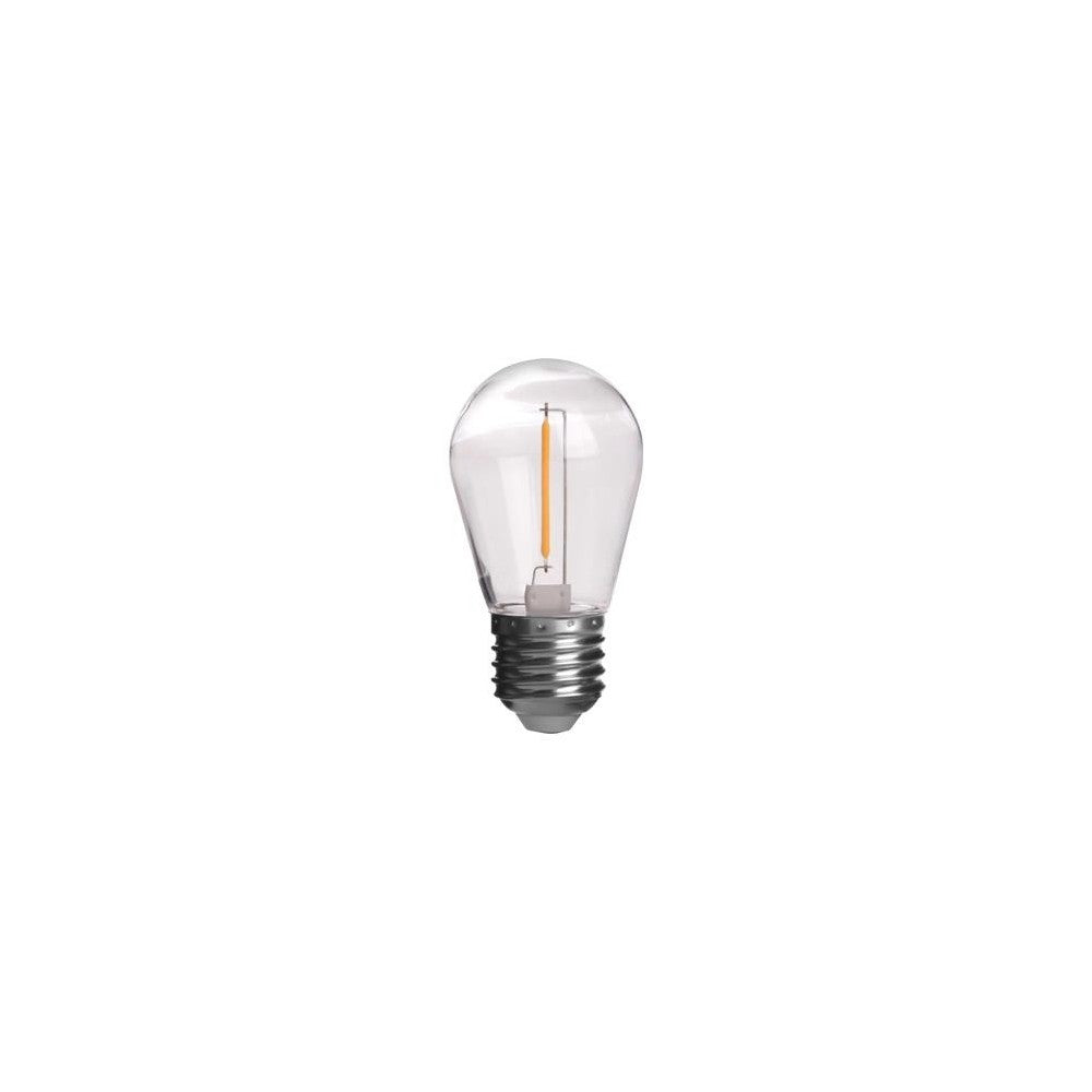 5 stk 1W LED pærer - ST14, COB filament, E27, 230V, 60lm, RA80