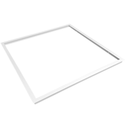 Indbygningsramme til 60x60 LED panel til Troldtekt, hvid kant