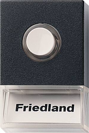Friedland Tryk for ringeklokke D723 Sort