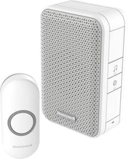Trådløs ringeklokke m. 4 toner inkl. dørtryk - hvid