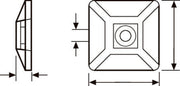 HOLDER HVID M/LIM 28X28 MB4CA