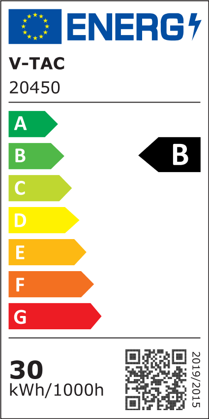 V-Tac 30W LED projektør - 157LM/W, arbejdslampe, udendørs