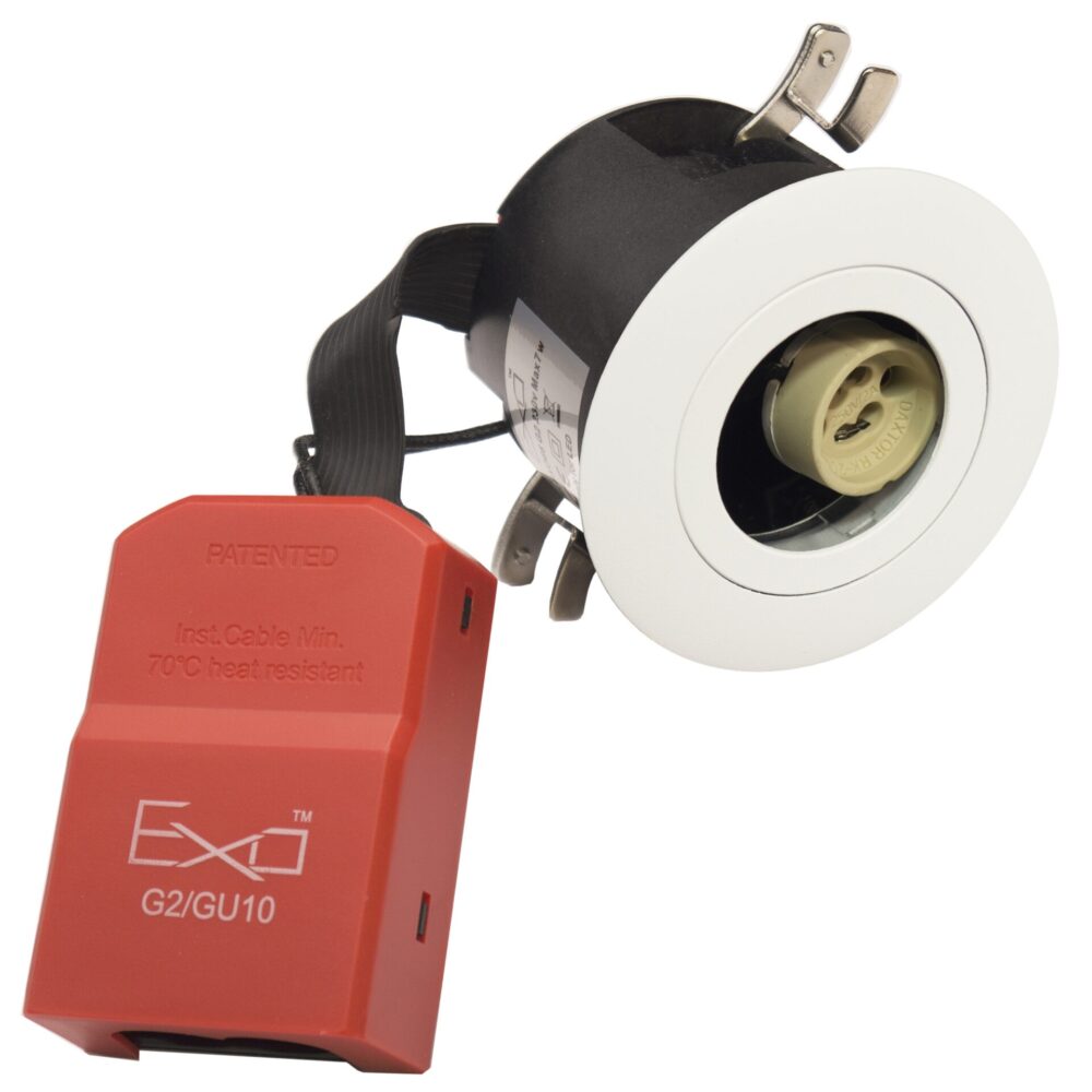 EXO 66 G2 Medium Profile GU10 SA-M-WH Ø88. IP44 også i tiltet position