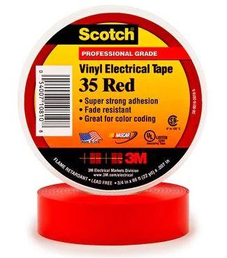 TAPE 35 VINYL RØD 19MMX20M
