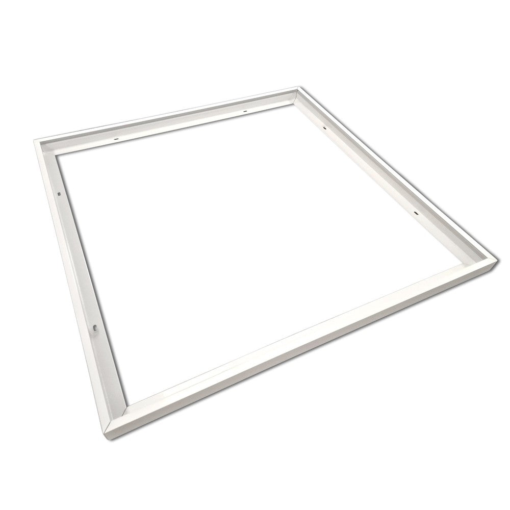 Troldtektramme 60x60 LED - Tilpasset Troldtekt, hvid kant, nem montering