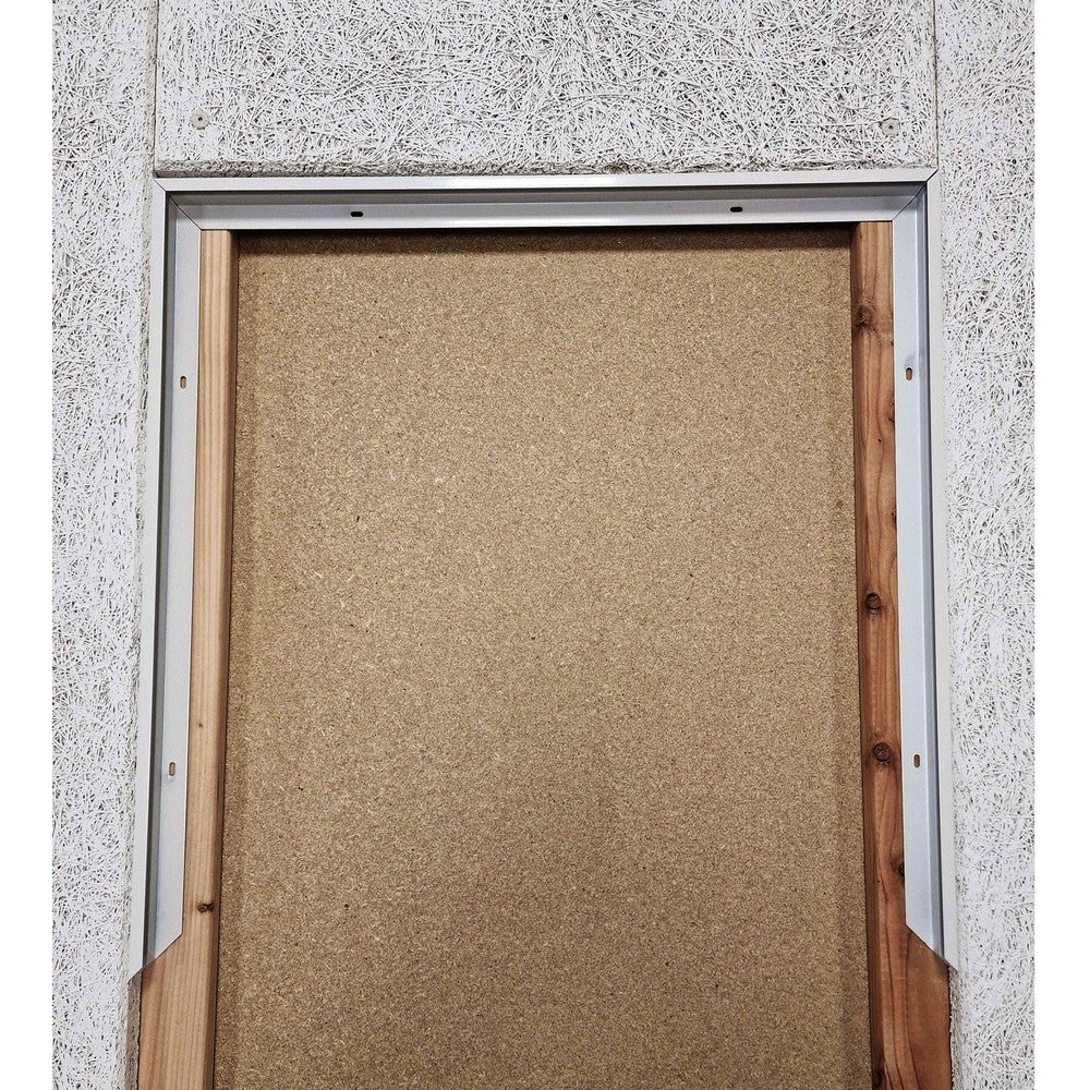 Troldtektramme 60x60 LED - Tilpasset Troldtekt, hvid kant, nem montering