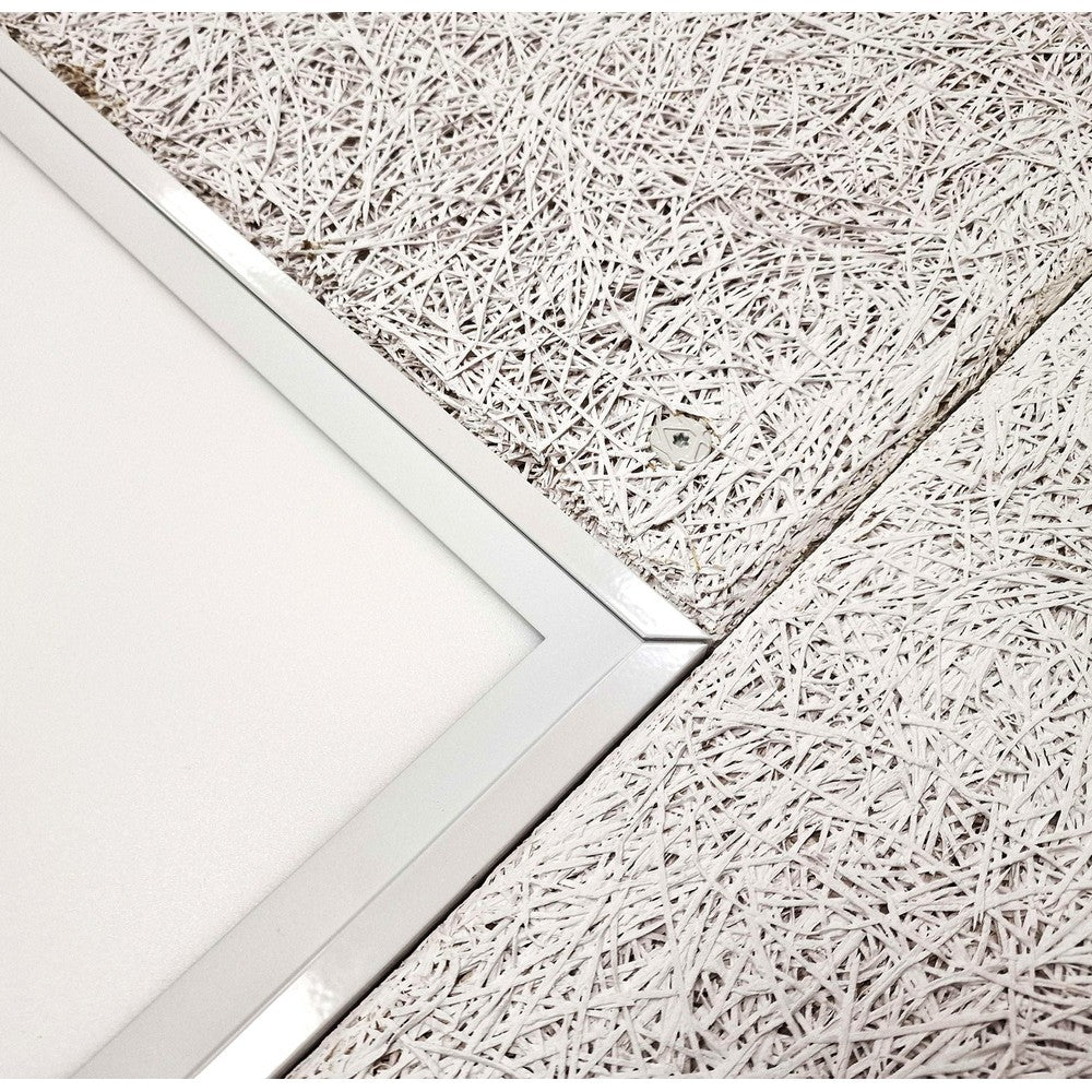 Troldtektramme til LED panel - 120x60 - Hvid kant - Passer til Troldtekt uden tilpasning