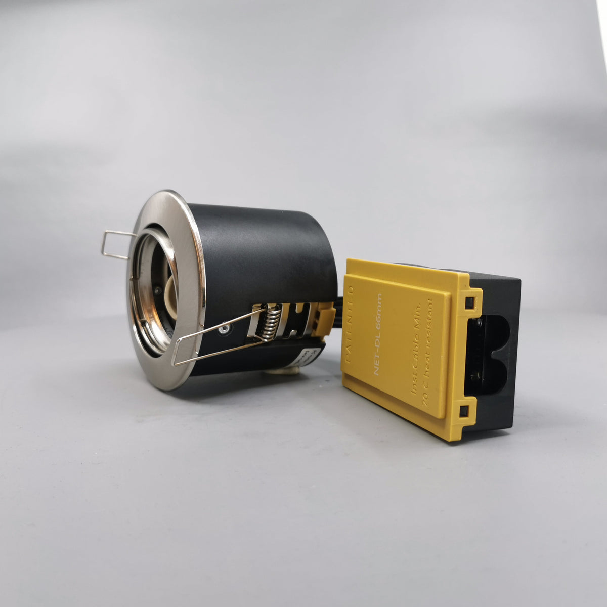 Indbygningsspot 230V GU10 Max 7W LED - børstet (360° frame 5)