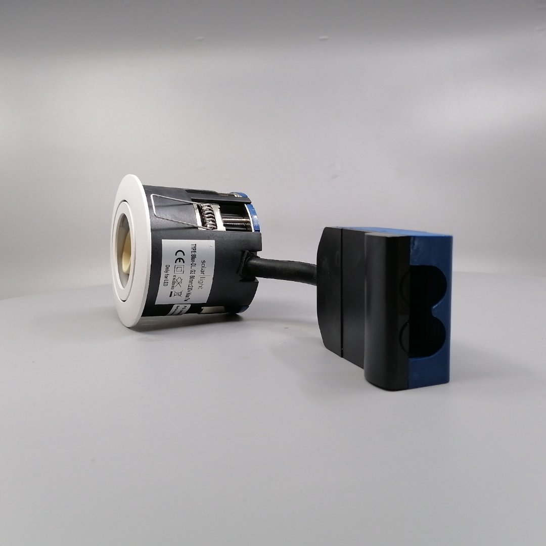 Indbygningsspots m. GU10 fatning G2 - rund, mat hv (360° frame 6)