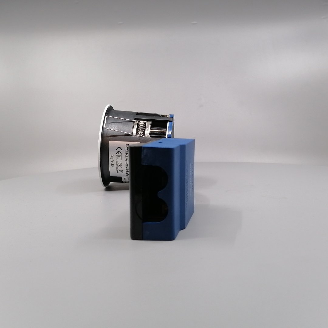 Indbygningsspots m. GU10 fatning G2 - rund, mat hv (360° frame 8)