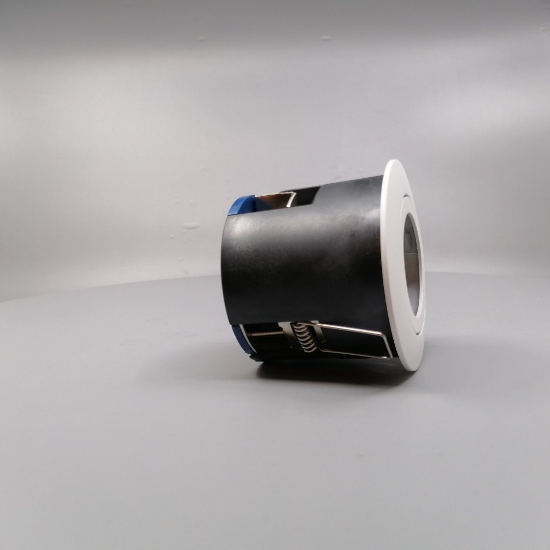 Indbygningsspots m. GU10 fatning G2 - rund, mat hv (360° frame 21)