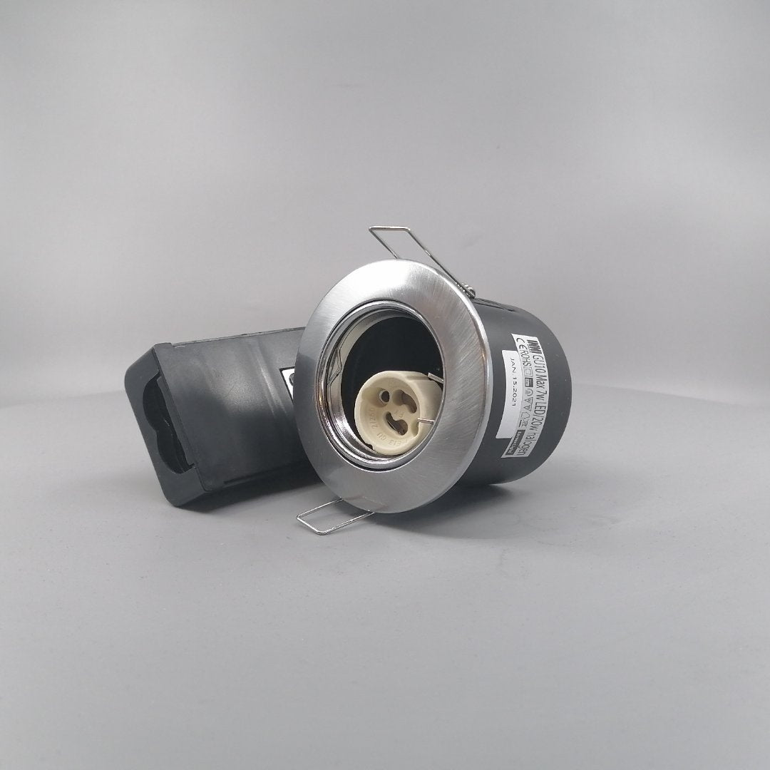 Indbygningsspot 230V GU10 Max  7W LED Børstet (360° frame 3)