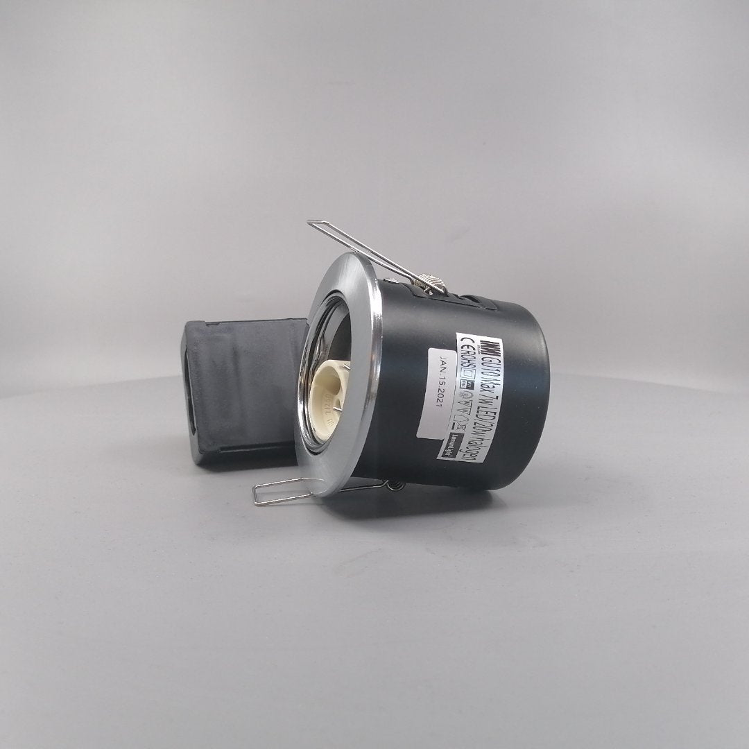 Indbygningsspot 230V GU10 Max  7W LED Børstet (360° frame 5)