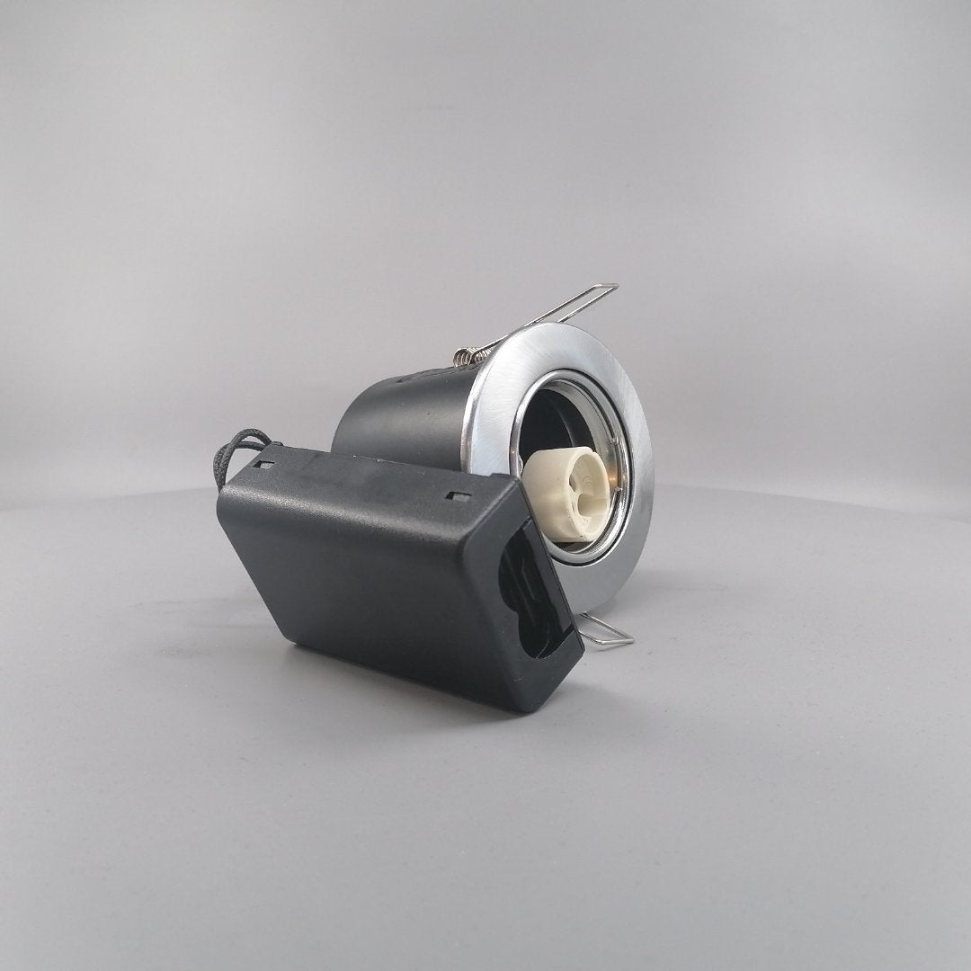 Indbygningsspot 230V GU10 Max  7W LED Børstet (360° frame 21)
