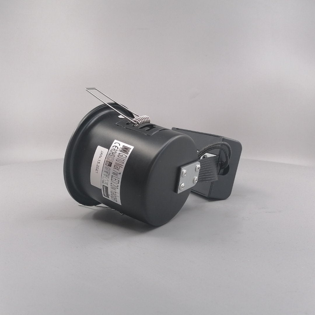 Indbygningsspot 230 v GU10 Max 7W Led Sort (360° frame 9)