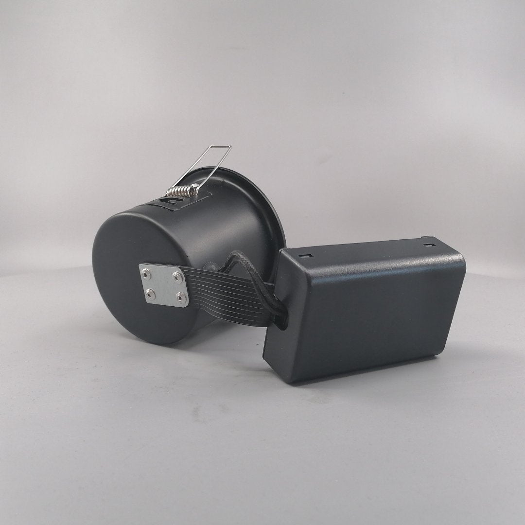 Indbygningsspot 230 v GU10 Max 7W Led Sort (360° frame 15)