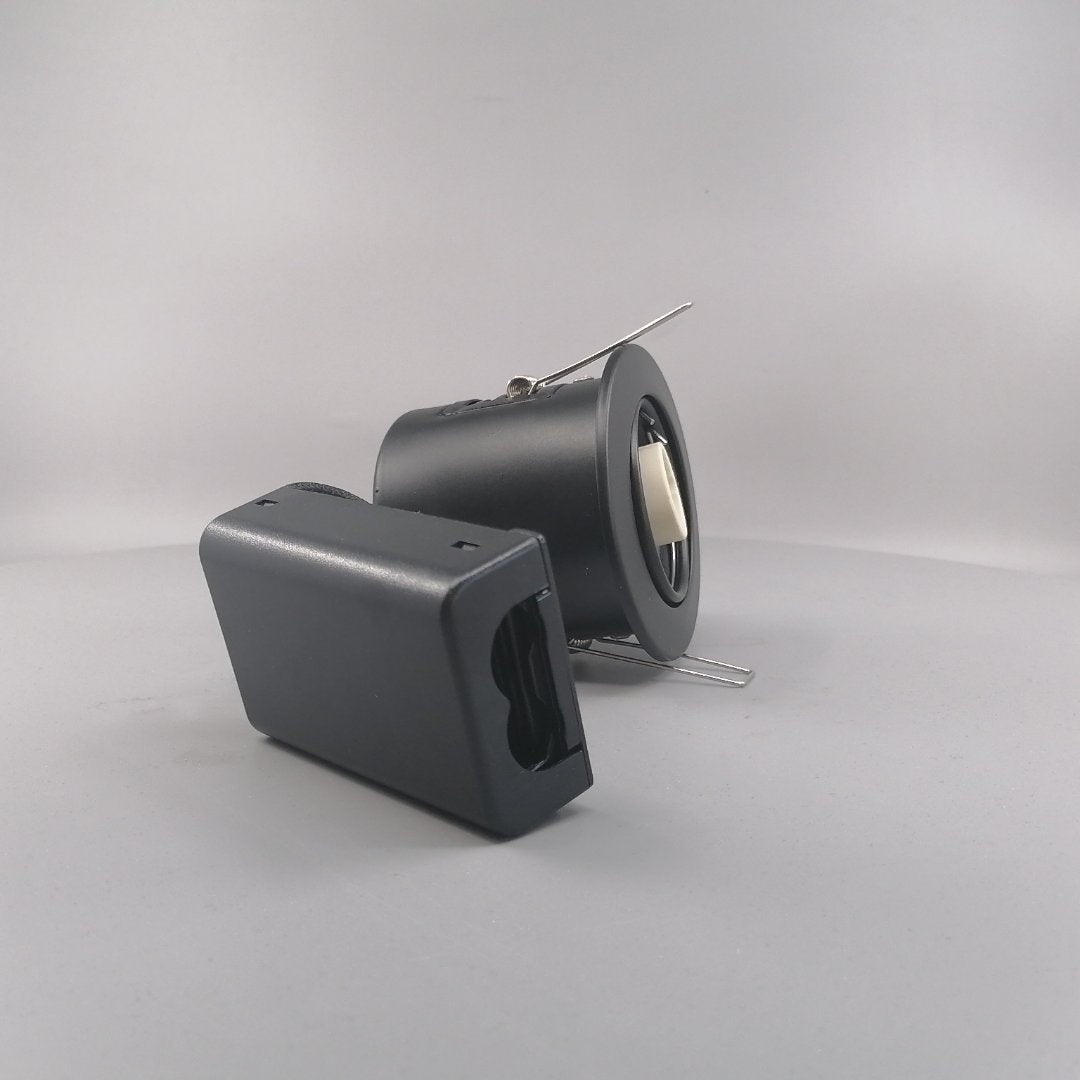 Indbygningsspot 230 v GU10 Max 7W Led Sort (360° frame 20)
