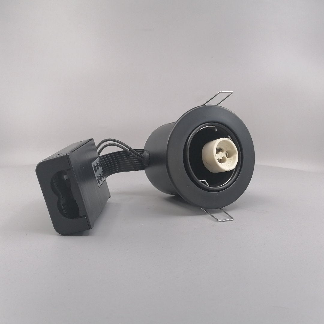 Indbygningsspot 230 v GU10 Max 7W Led Sort (360° frame 23)