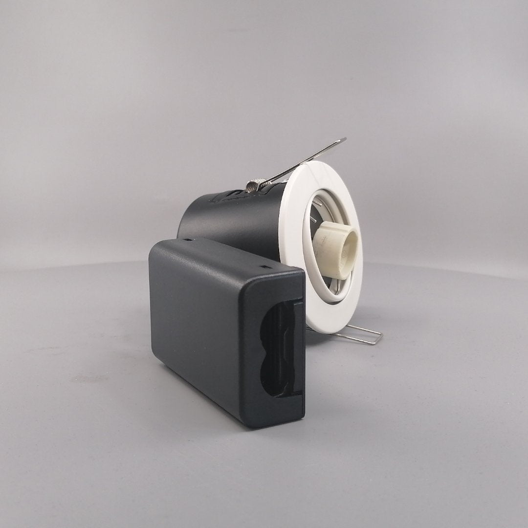 Indbygningsspot 230V GU10  max 7W Led -mat hvid (360° frame 20)