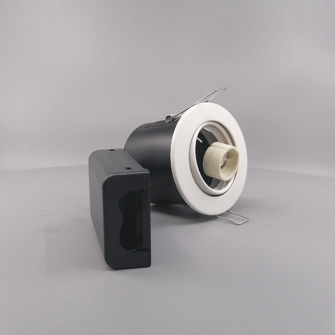 Indbygningsspot 230V GU10  max 7W Led -mat hvid (360° frame 21)