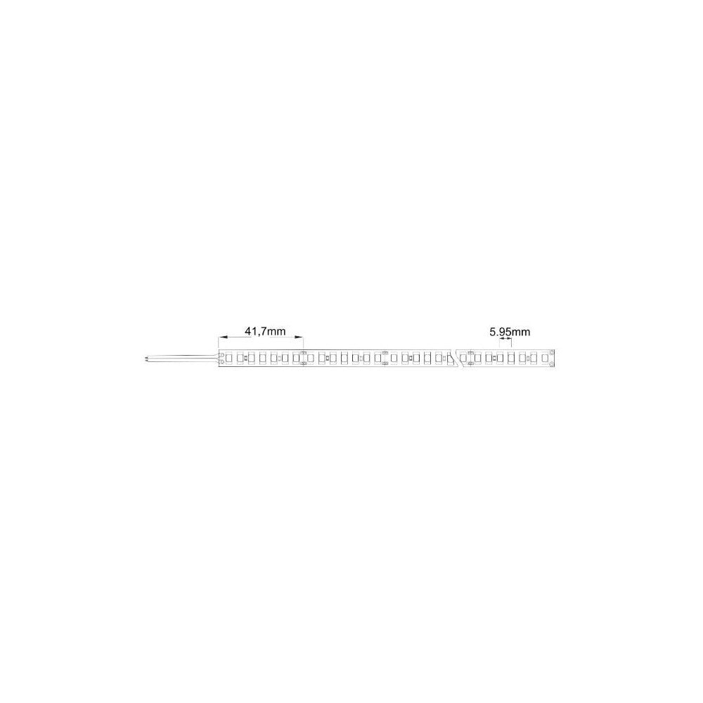 17W/m Vandtæt LED Strip - 10m, IP68, 168 LED pr. meter, 2200lm, RA80
