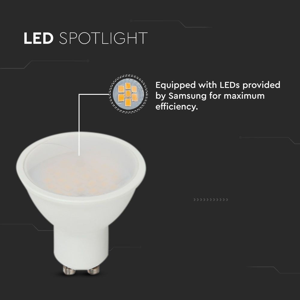 V-Tac 2,9W LED spot - 230V, GU10 erstatning for 25W spot med 250lm og RA80