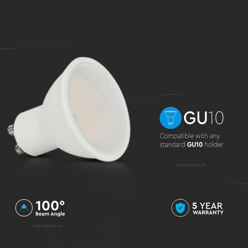 V-Tac 2,9W LED spot - 230V, GU10 erstatning for 25W spot med 250lm og RA80
