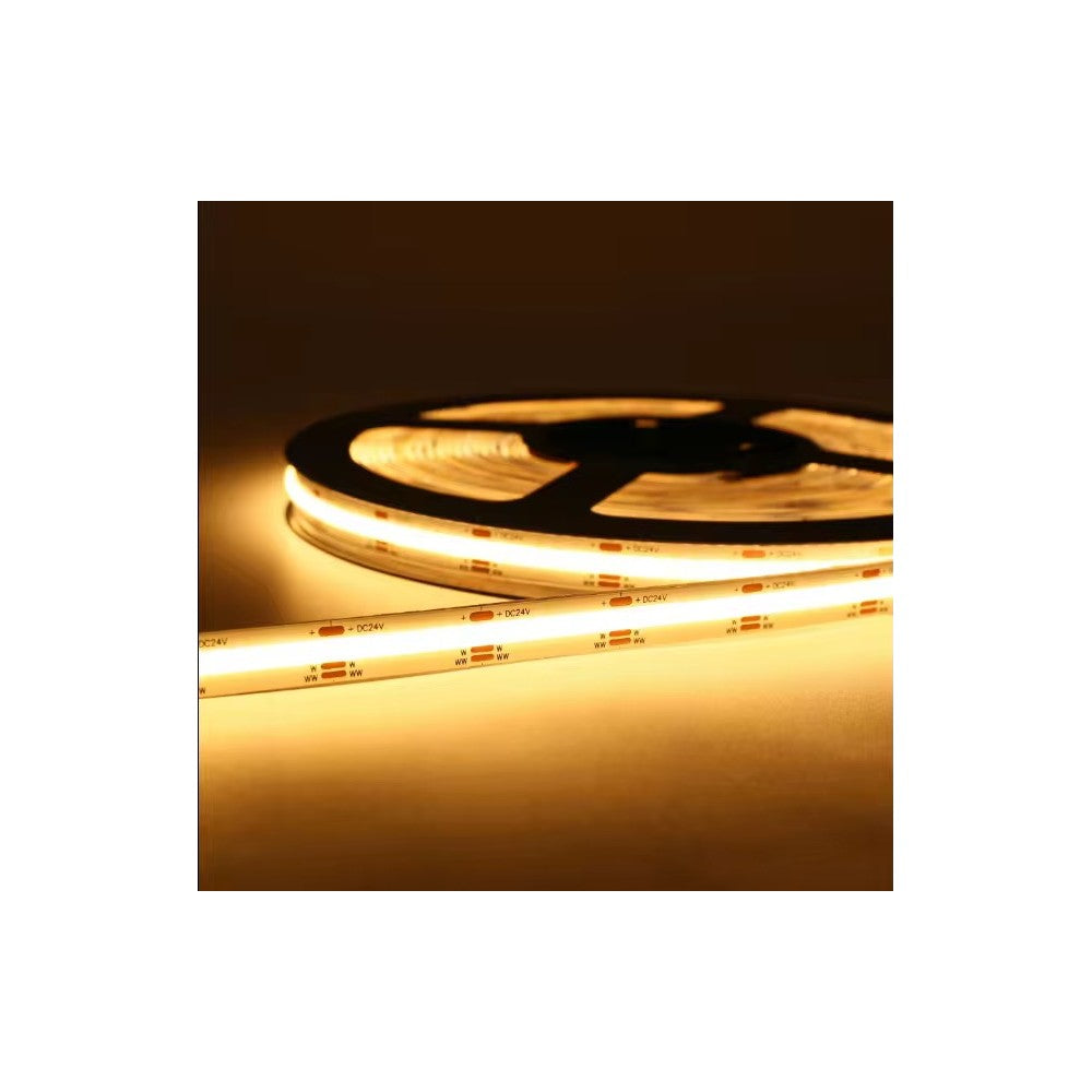 16W/m CCT COB-LED-stribe - 5m, IP20, 512 LED pr. meter, 24V, RA97