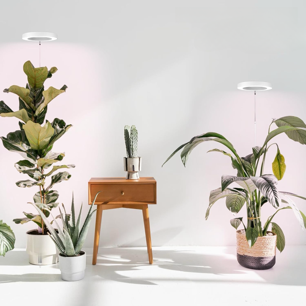 LED Plantebelysning med Spyd - 15W, Timer, Dæmpbar, Justerbar Højde, Effekt: 14W, Input: 230V, 720lm