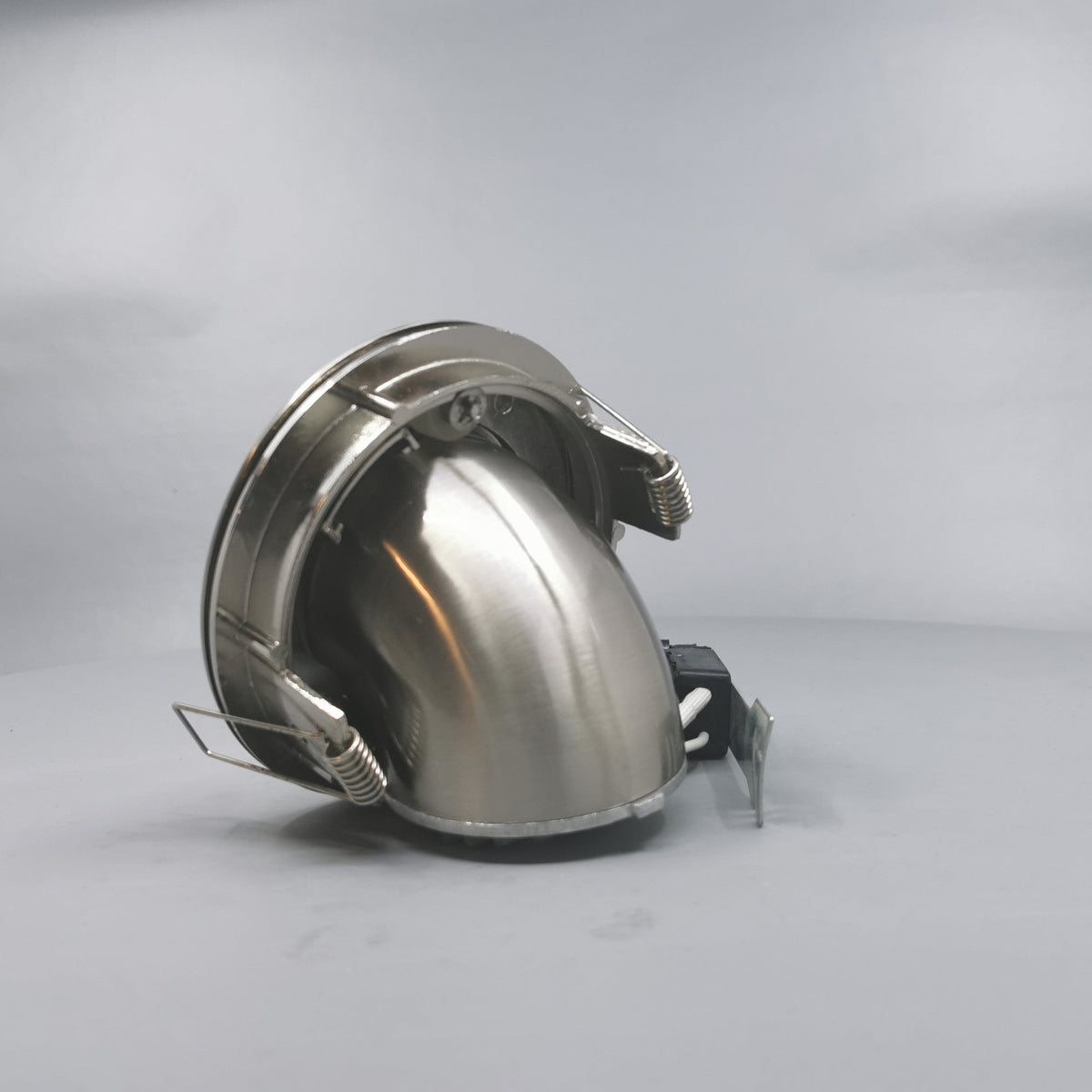 Downlight 12V GU4 max 50W Børstet 90° kipbar + 360° rotering (360° frame 10)
