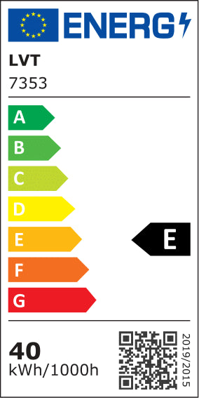 60x60 LED panel - Sort ramme, 40W, 3200lm, RA80, 230V