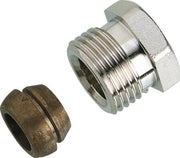 Klemringsfitting 1/2" x 12 mm kobber/stålrør