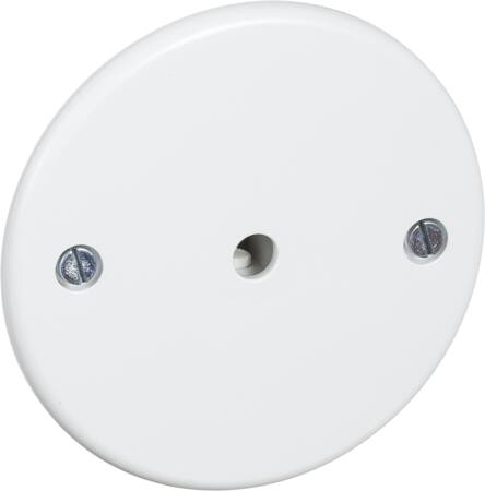 LK udløbsdæksel med aflastning Ø75 - hvid