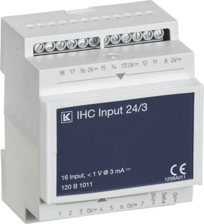 IHC Control® Input 24 V d.c. / 3 mA med 16 indgang