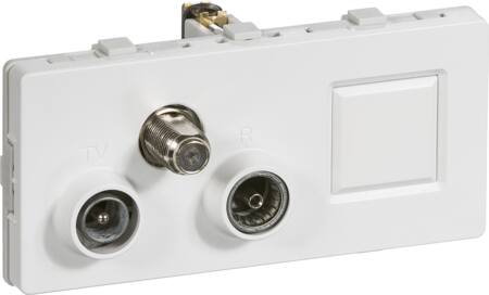 LK antenneudtag TV/R/SAT/RJ45 slutdåse TD372 - HV