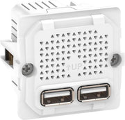 LK Fuga 2xUSB lader 2,1A 1 modul uden afdækning