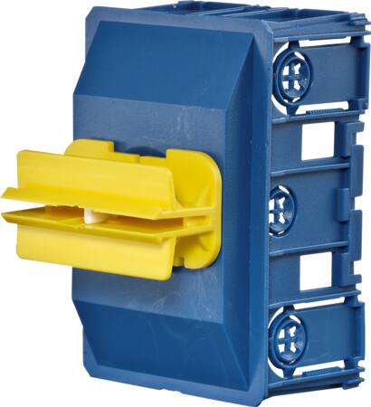 Kanaldåse for stikkontakt S-BR gul fod