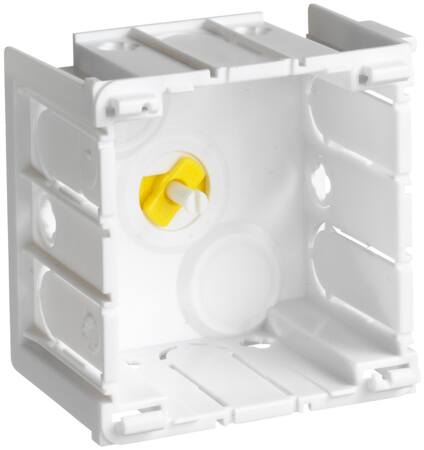 Opus 66 enkeltmodul monteringsdåse 1 modul - perlehvid